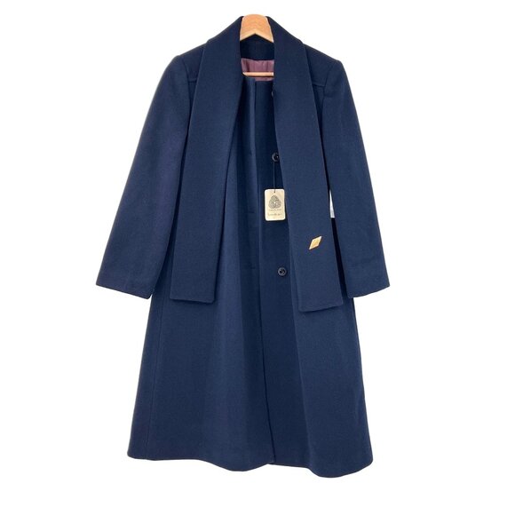 Vintage Jackets & Blazers - Vintage Pure Wool Collared Coat